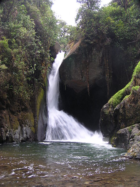 Rio Savegre waterfall in Costa Rixa