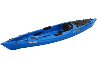 blue twelve-foot kayak from Sun Dolphin