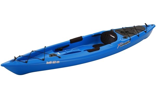blue twelve-foot kayak from Sun Dolphin