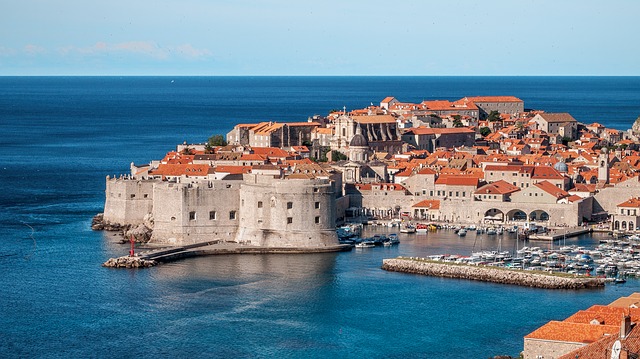 scenic view of Dubrovnik in Croatia