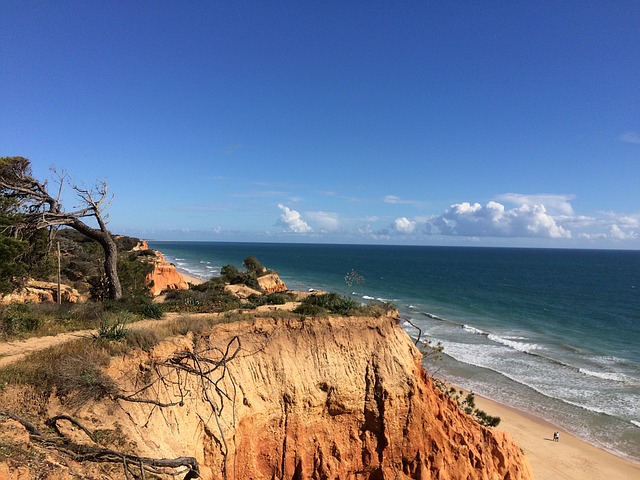 Algarve coastline in Portugal