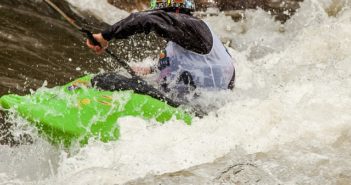 kayak in whitewater rapids