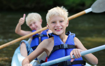 kayaking with kids